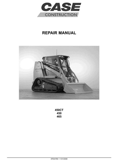 case 450ct skid loader service manual Doc