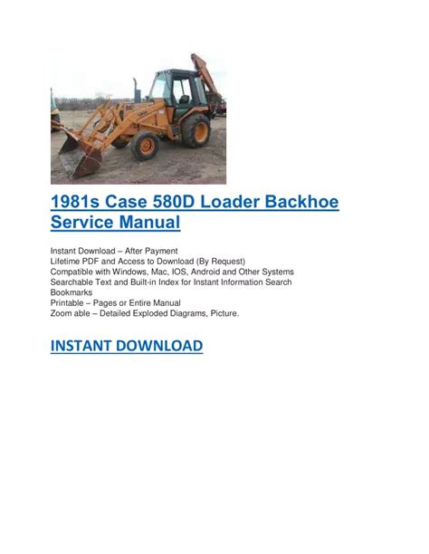 case 580d backhoe manual Doc