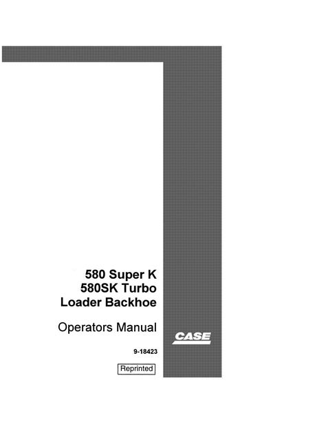 case 580sk turbo manual PDF