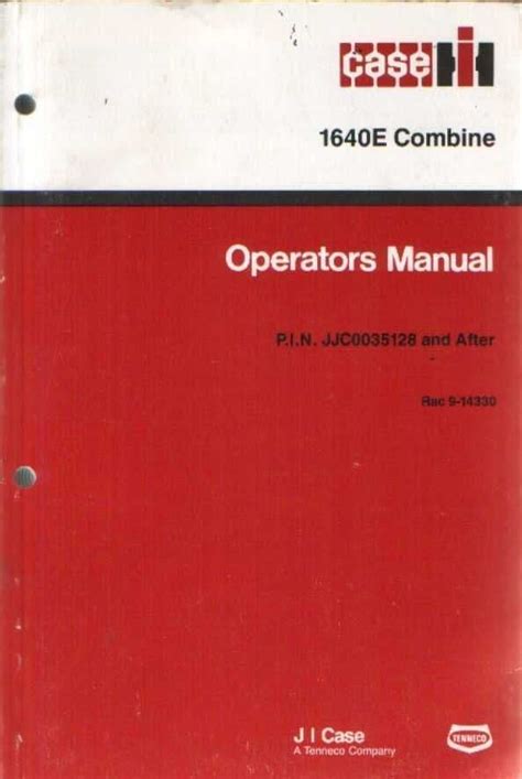 case ih 1640 combine manual Epub