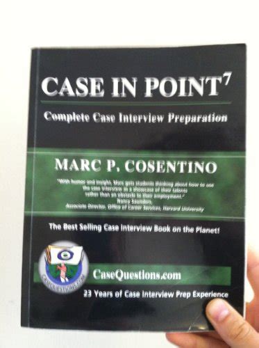 case in point complete case interview preparation 7th edition Kindle Editon