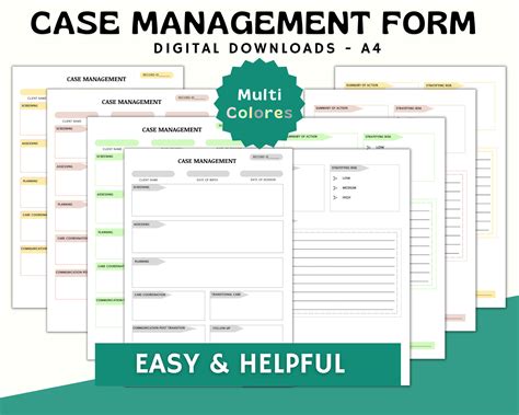 case management documentation forms Kindle Editon