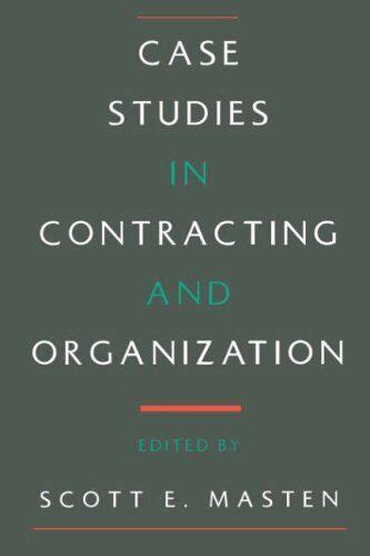 case studies in contracting and organization PDF