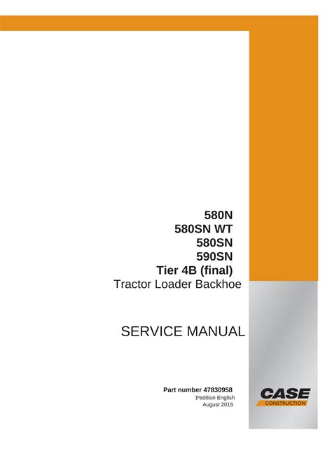 case-580sn-backhoe-manual Ebook Kindle Editon