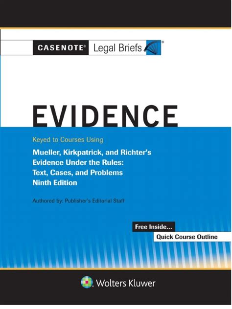 casenote legal briefs evidence keye to fisher third edition Epub