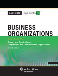 casenotes legal briefs business organizations keyed to smiddy and cunningham 7th edition PDF