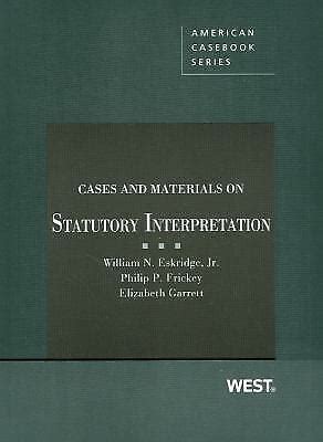 cases and materials on statutory interpretation american casebook series PDF