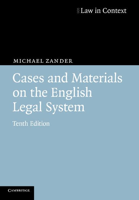 cases and materials on the english legal system cases and materials on the english legal system Epub