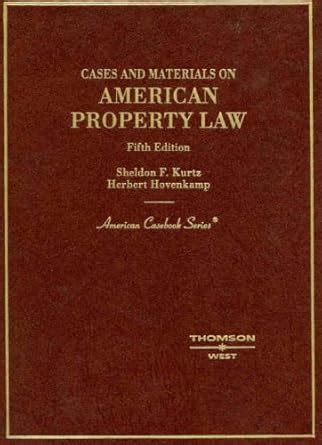 cases materials american property law Doc