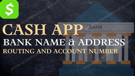 cash app bank name and address