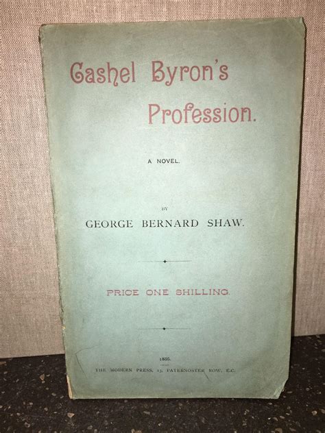 cashel bryrons profession george bernard Reader
