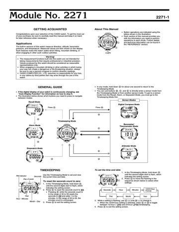 casio 2271 user manual PDF