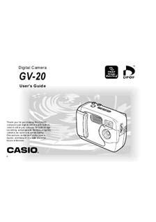 casio camera manual instructions PDF