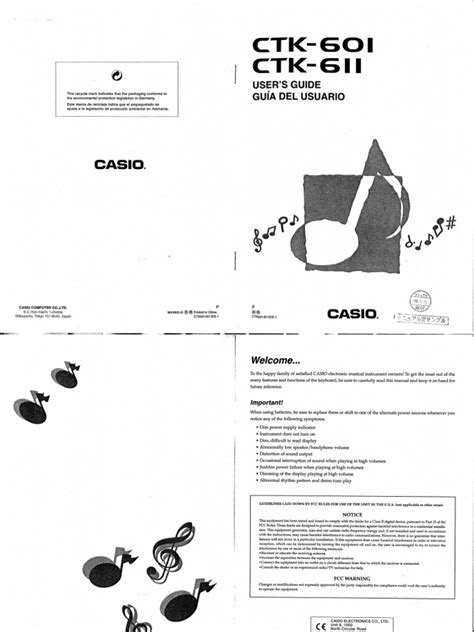 casio ctk 611 manual pdf Epub