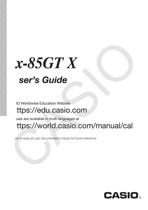 casio fx 83gt instruction manual Epub