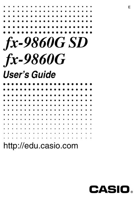 casio fx 9860g sd manual pdf Doc