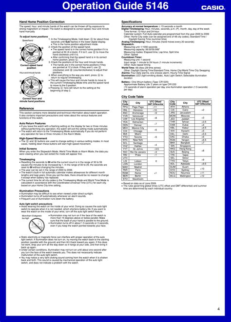 casio g shock 5146 manual Kindle Editon