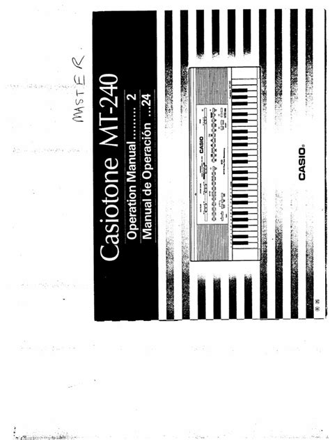 casio mt 240 manual pdf PDF