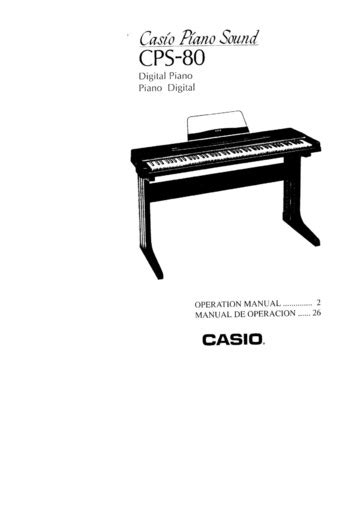 casio piano instruction manual PDF