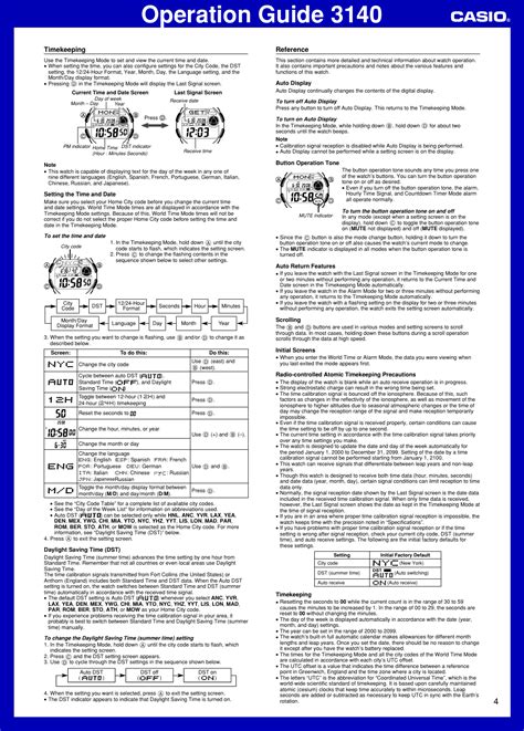casio watch manual wave ceptor 3140 Reader