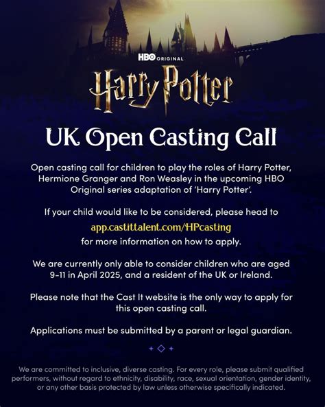 casting auditions for harry potter Epub