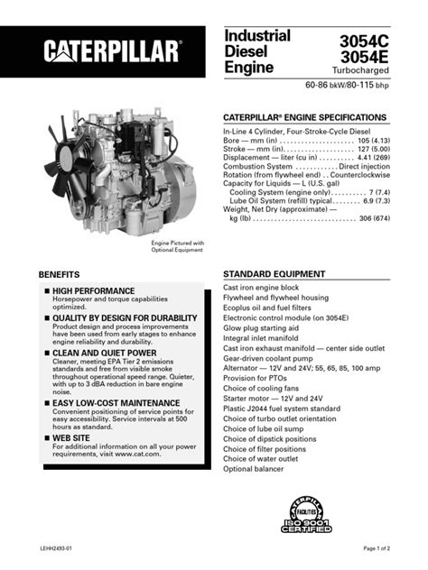 cat 3054c engine specs manual Epub