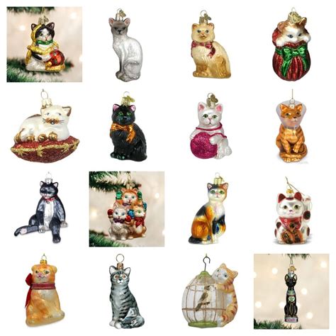 cat christmas tree ornaments