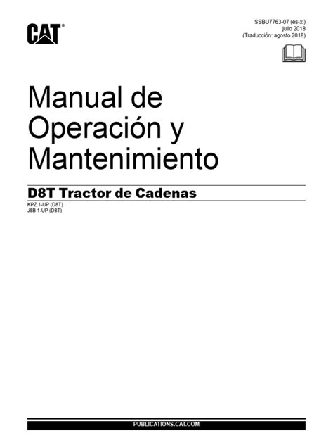 cat d8t operators manual pdf PDF