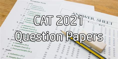 cat exam sample papers PDF