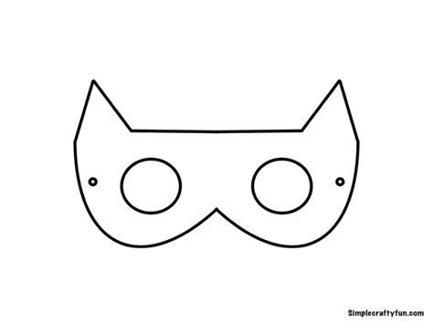 cat eye mask template Doc