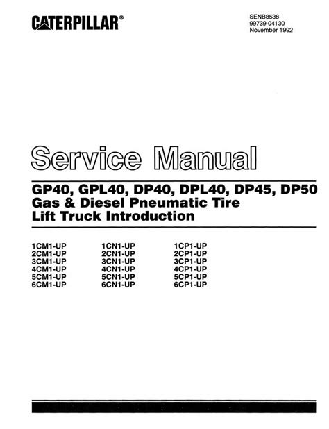 cat forklift gp 40 parts manual Doc