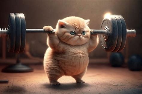 cat working out