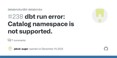 Catalog Namespace Is Not Supported Databricks