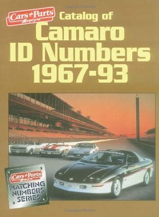 catalog of camaro i d numbers 1967 93 matching number series PDF
