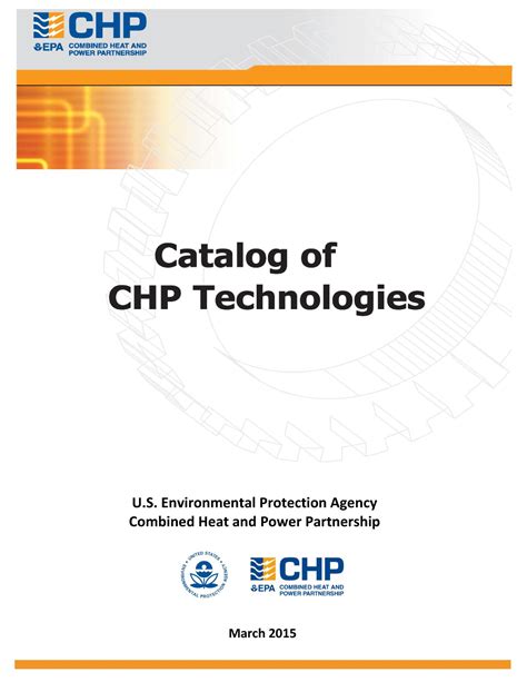Catalog Of Chp Technologies