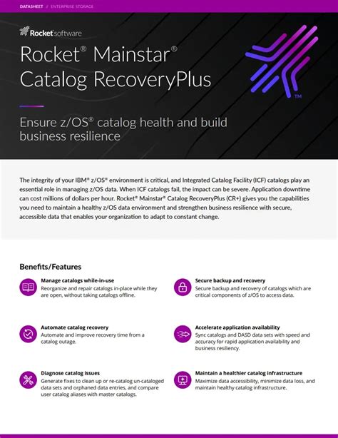 Catalog Recovery Plus