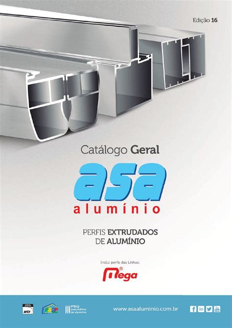 catalogo de perfis de aluminio para portão