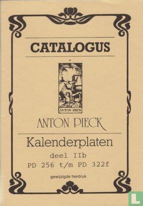 catalogus anton piek kalenderplaten deel iv pd 496 t m pd 661 Epub