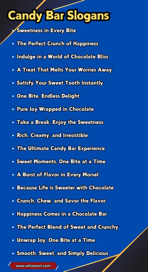 catchy slogans for selling candy bars Epub