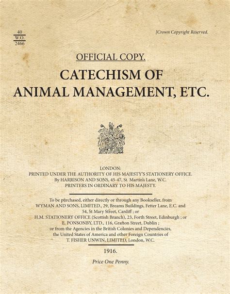 catechism animal management office facsimiles Doc