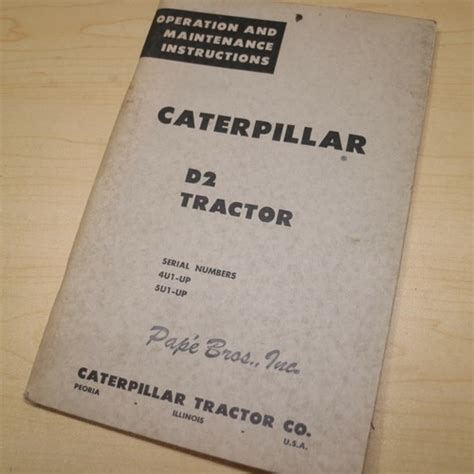 caterpillar d2 owner manual Doc