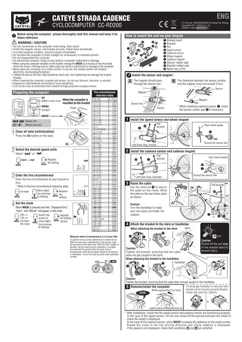 cateye 8 user manual Kindle Editon