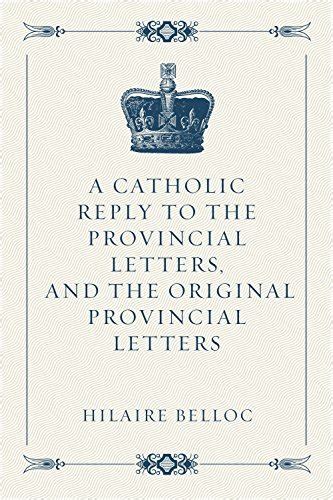 catholic reply provincial letters original Epub