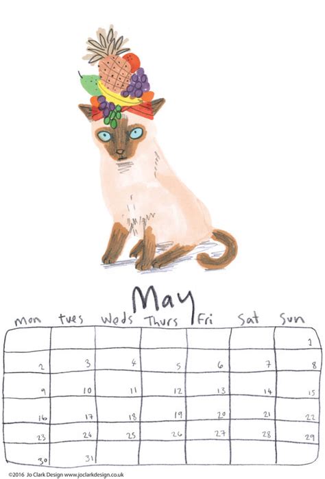 cats in hats 2016 mini calendar Doc