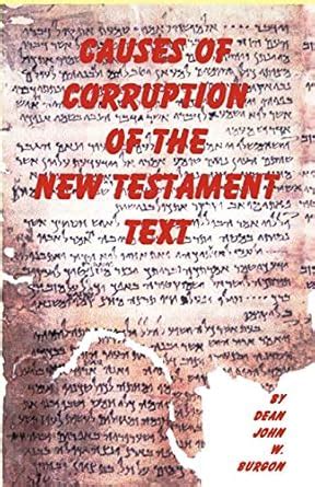 causes of corruption of the new testament text PDF