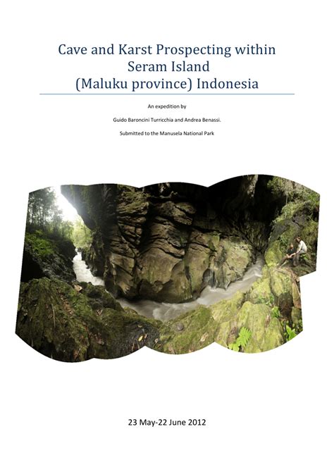 cave and karst prospecting within seram island maluku province PDF