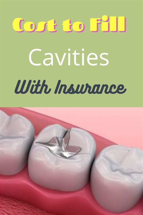 cavity filling cost with insurance