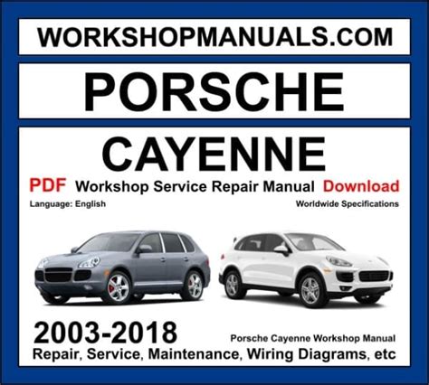 cayenne workshop manual download PDF