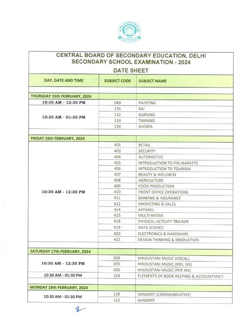 cbse board exam 2014 date sheet Reader