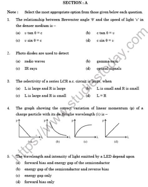 cbse xii physics question papers Epub